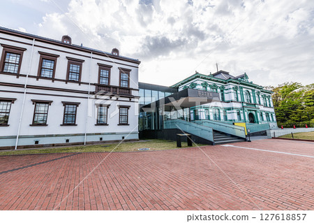 天氣晴朗的石川縣金澤市國立工藝博物館 127618857