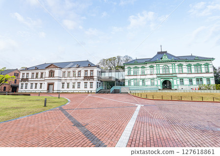 天氣晴朗的石川縣金澤市國立工藝博物館 127618861