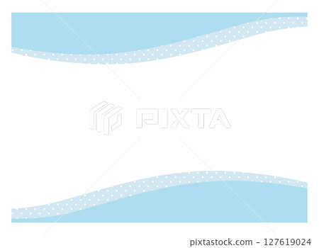 Gently wavy upper and lower frame material, light blue 127619024
