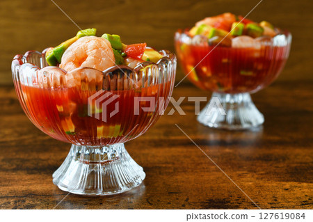 Shrimp Cocktail (Coctel de Camarones) (Mexican food) 127619084