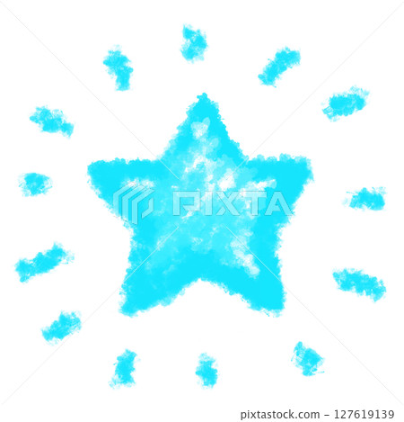 淡藍色的星星 127619139