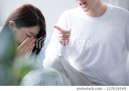 Image banners of fights and angry harassment between couples, such as moral harassment Image banners of fights and angry harassment between couples, such as moral harassment 127619149
