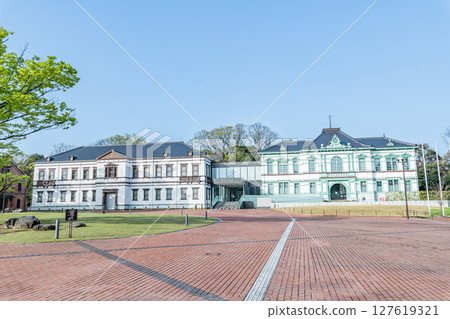 Kanazawa City, Ishikawa Prefecture, National Crafts Museum in fine weather 127619321