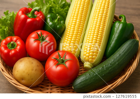 新鮮的夏季蔬菜 127619555