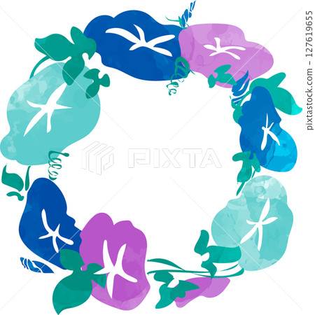 Morning glory frame Morning glory frame 127619655