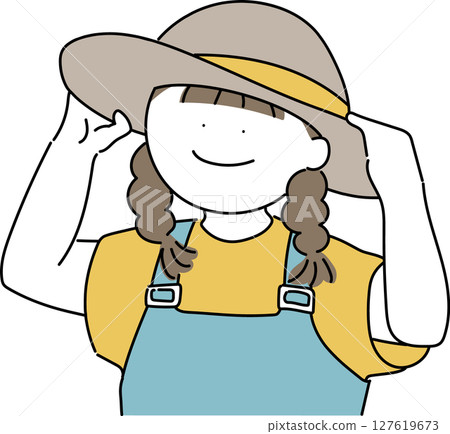 Measures against heat stroke: Hats Measures against heat stroke: Hats 127619673
