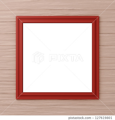 3D material_frame_square_red 3D material_frame_square_red 127619801