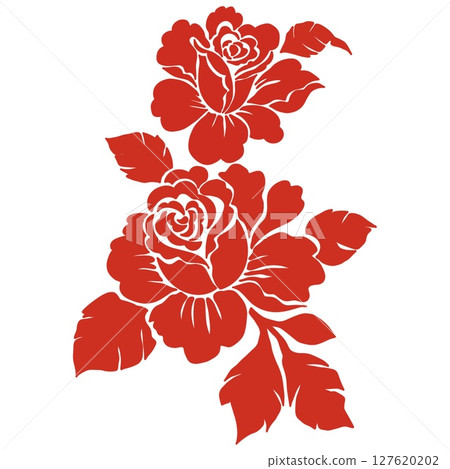 pattern with Beautiful flowers,floral On white background. pattern with Beautiful flowers,floral On white background. 127620202