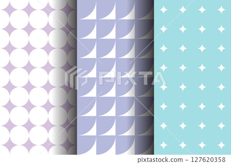 Set of colorful Abstract geometric Seamless background. Set of colorful Abstract geometric Seamless background. 127620358