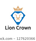 Lion Crown Logo Crowned Beast Branding Identity 127620366