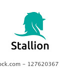 Stallion Logo Powerful Horse Branding Emblem 127620367