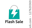 Flash Sale Lightning Bold Sale Logo 127620369