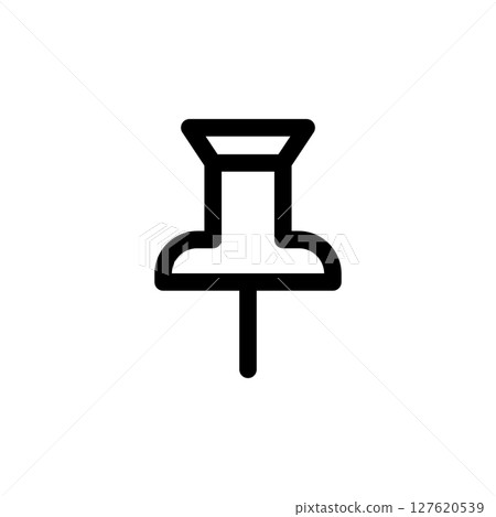 文具_單色_圖釘 127620539