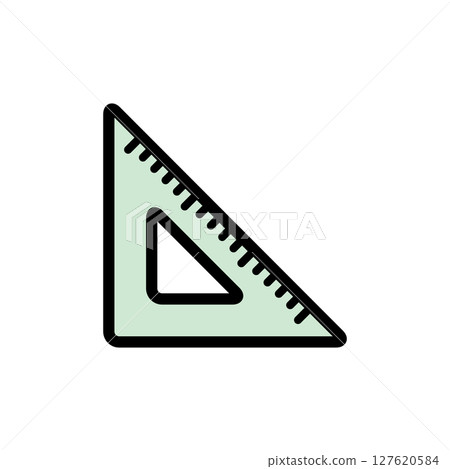 文具_彩色_三角板_直角三角形 文具_彩色_三角板_直角三角形 127620584