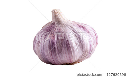 garlic isolated on white background 127620896