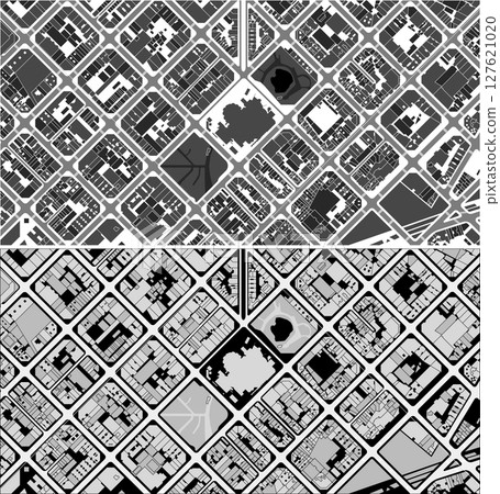 Layered editable vector illustration outline of detailed streets of Barcelona,Spain. Layered editable vector illustration outline of detailed streets of Barcelona,Spain. 127621020