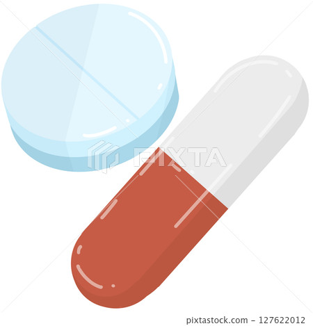 medicine illustration of a pill medicine illustration of a pill 127622012