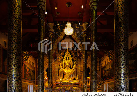 Phra Nang Phaya Ruenkaew, a beautiful Buddha Image that resembles the Phra Buddha Chinnarat situated at Wat Nang Phaya Phra Nang Phaya Ruenkaew, a beautiful Buddha Image that resembles the Phra Buddha Chinnarat situated at Wat Nang Phaya 127622112