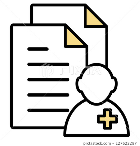 插圖圖示素材：醫療文件文件 127622287