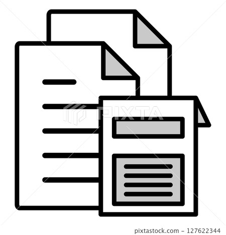 Illustration icon material: medical document file Illustration icon material: medical document file 127622344