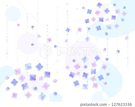 Hydrangea background illustration 127623336