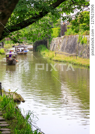 Early summer scenery of the water town of Omihachiman, Shiga Prefecture Early summer scenery of the water town of Omihachiman, Shiga Prefecture 127623906