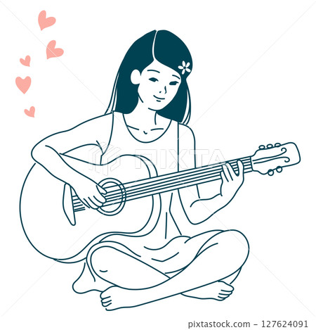 彈吉他的女孩 127624091