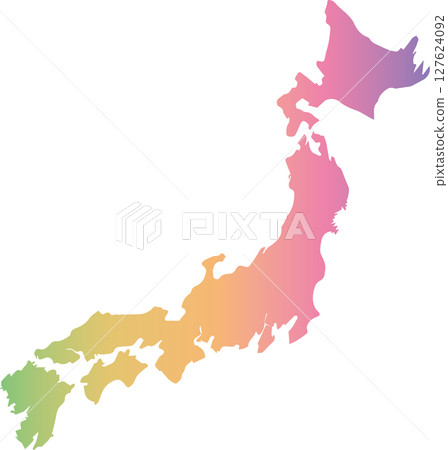 日本地圖 127624092