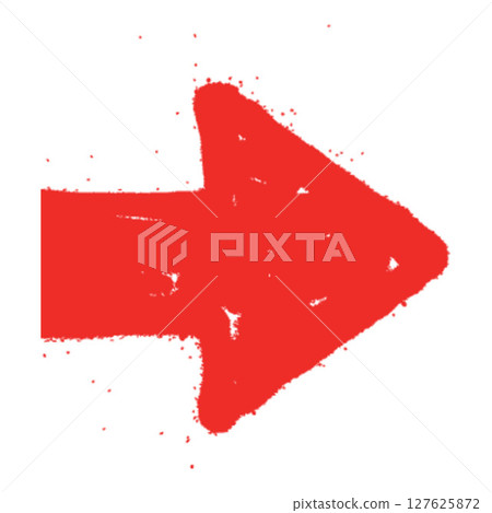 Red Right Arrow Graffiti Red Right Arrow Graffiti 127625872