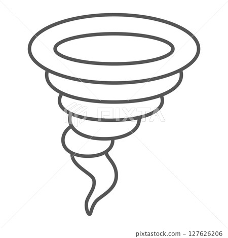 Tornado and storm flat illustration 127626206