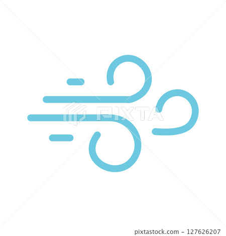 風圖示插圖天氣/氣流 127626207