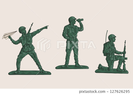 Children's soldiers toy 127626295