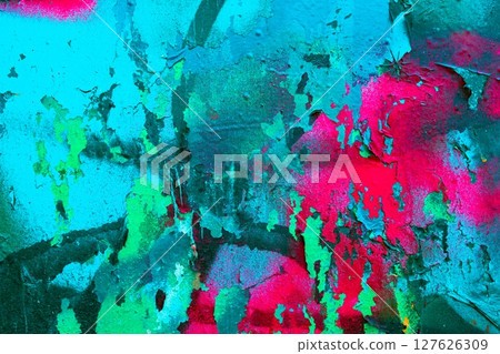 Vibrant Abstract Wall Texture Neon Turquoise Pink 80s Retro Design Vibrant Abstract Wall Texture Neon Turquoise Pink 80s Retro Design 127626309