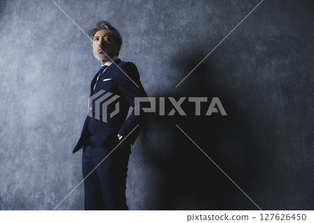 Gray-haired businessman Gray-haired businessman 127626450