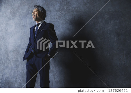 Gray-haired businessman Gray-haired businessman 127626451