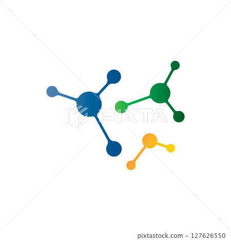DNA illustration logo vector DNA illustration logo vector 127626550