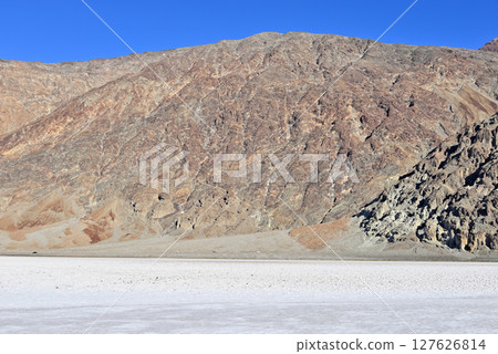 Black Mountain cliffs rising above Badwater 127626814