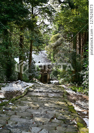 Shiga Prefecture Azuchi Castle Ruins Niomon Gate 127626873