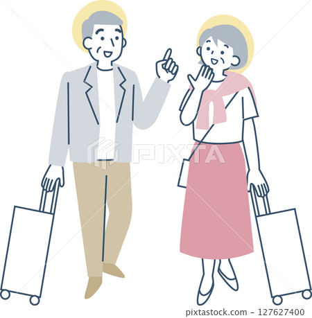 繼續旅行的資深夫婦 127627400