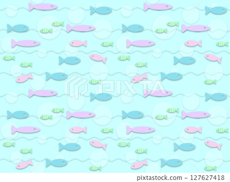 魚無縫圖案 2 魚無縫圖案 2 127627418