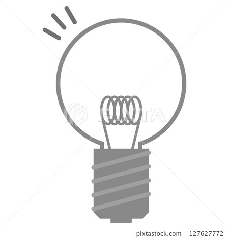 Simple light bulb vector icon_2 127627772