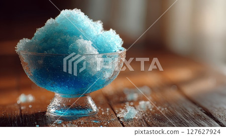 藍色夏威夷刨冰 127627924