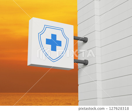 Business healthy and medical care insurance online concept, 3D rendering Business healthy and medical care insurance online concept, 3D rendering 127628318