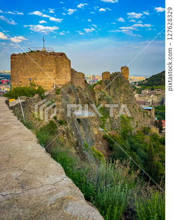 Tbilisi, Georgia - May 02, 2025: Tbilisi, Narikala fortress. High quality photo Tbilisi, Georgia - May 02, 2025: Tbilisi, Narikala fortress. High quality photo 127628329