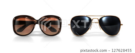 Premium 3d eyewear models of sunglasses 127628455