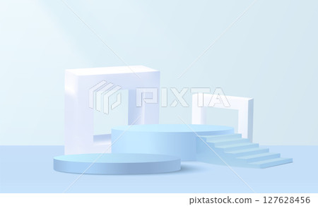 Minimal stair podium composition Minimal stair podium composition 127628456