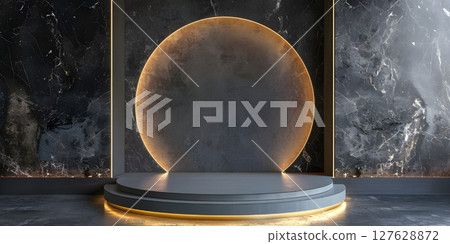 Product Presentation Podium Luxury Background, Luxury Background for Product Presentation Podium - Ai Generated 127628872