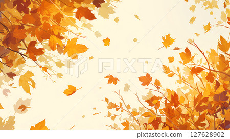 背景靈感來自秋天的落葉 127628902