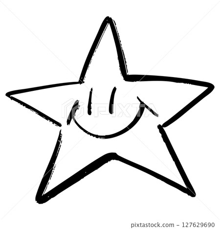 Doodle sketch style of star cartoon hand drawn illustration for concept design. 127629690