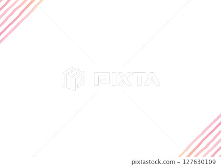水彩條紋背景框架圖（粉紅色） 127630109